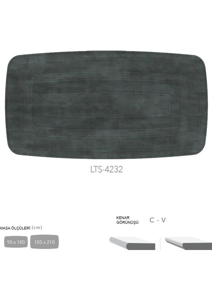 Cdf Masa Tablası 90X180 - DCLTM4232