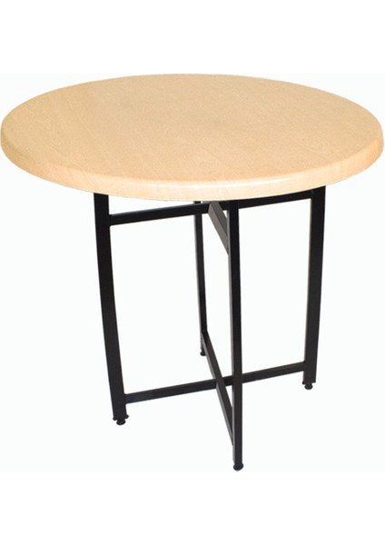 Nevada Werzalit Yuvarlak Esb Mutfak Masası Q80 - Akçaağaç