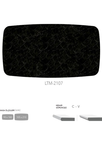 Cdf Masa Tablası 105X210 - DCLTM2107
