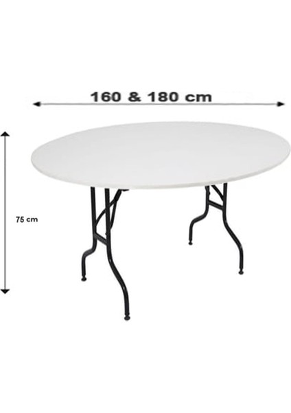 Otel Masası Katlanabilir Mdf Tabla Masa Yuvarlak 160 cm fiyatları