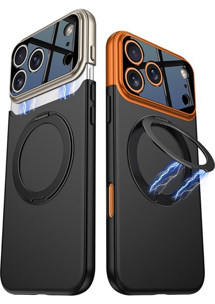 Apple iPhone 17 Pro Kılıf M-Safe Şarj Özellikli 360 Derece Standlı Çift Parçalı Torino Kapak fırsatları
