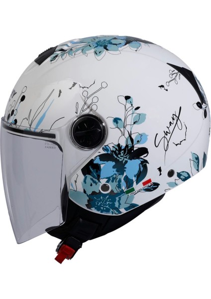 Sw 715 Irıs Blue Yarım Kask M Beden