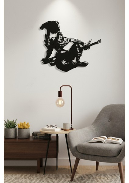 Anime Oyun Savaşçı Metal Duvar Dekoru Dekoratif Duvar Tablosu modelleri