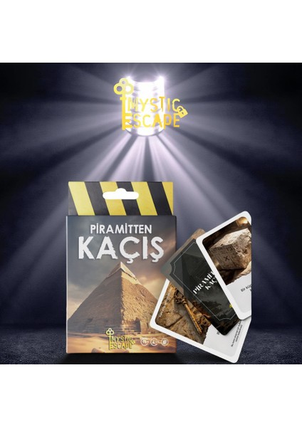 Piramitten Kaçış Zeka Beceri Bulmaca Kart Oyunu 39 Adet Kart