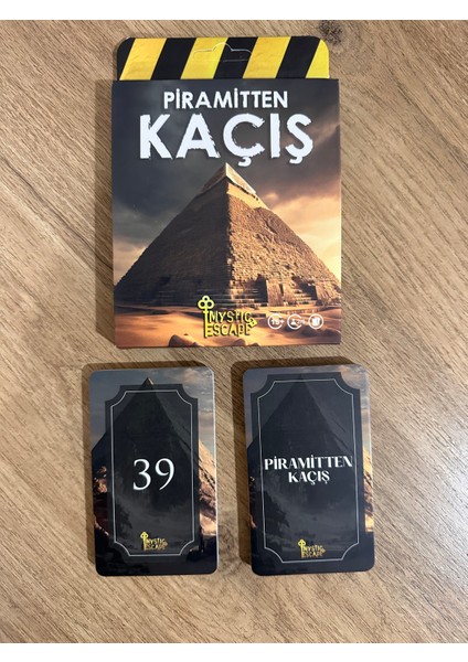 Piramitten Kaçış Zeka Beceri Bulmaca Kart Oyunu 39 Adet Kart fırsatları