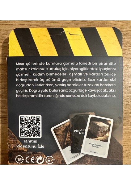 Piramitten Kaçış Zeka Beceri Bulmaca Kart Oyunu 39 Adet Kart indirimleri