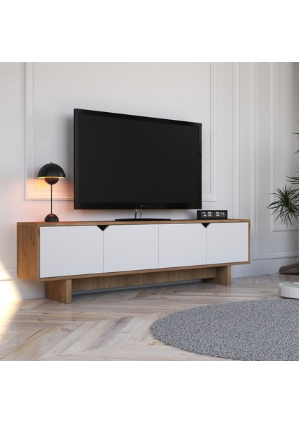 Mete Sepet-Beyaz Tv Ünitesi - 180 cm Modern Tasarım, Ekonomik Tv Ünitesi, Kulpsuz fiyatları