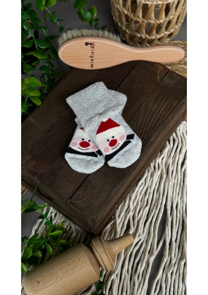 Havlu Yılbaşı Çocuk Çorabı