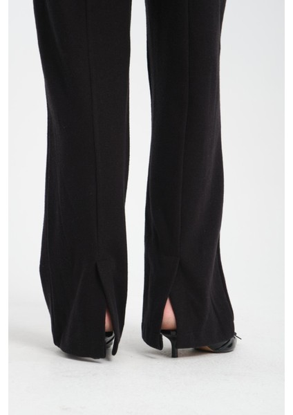 Selanik Kumaş Yırtmaçlı Paça Detaylı Kadın Pantolon fırsatları