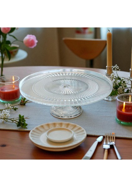 Cam Ayaklı Sunumluk Tabakları - 28 cm fırsatları