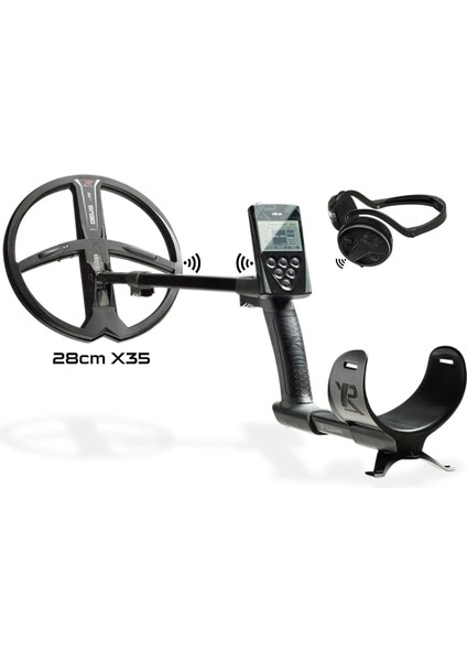 Xp Deus Dedektör (Ana Ünite, Wsa Kablosuz Kulaklık ve 28CM X35 Başlık Ile) Siyah