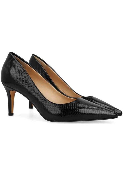 Hakiki Deri Lacivert Ince Topuklu Slingback Kadın Ayakkabı fiyatları