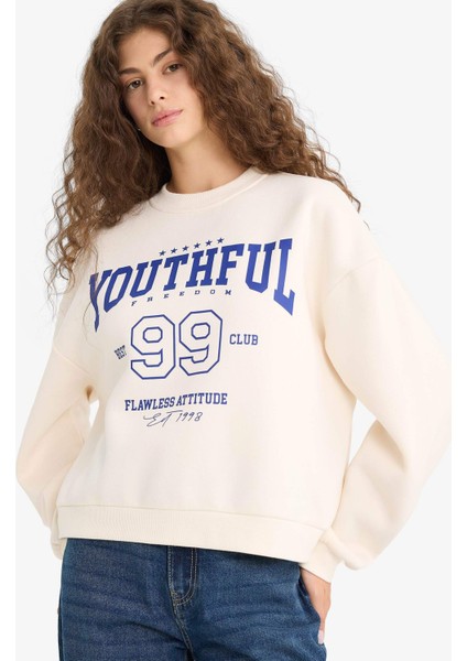 Kadın Sweat E9502AX/WT32 Off Whıte