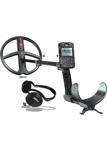 Xp Deus 2 Dedektör (Ana Ünite, Wsa2 Kablosuz Kulaklık ve 28CM Fmf Başlık Ile) Siyah