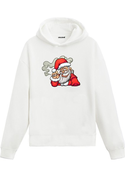 Asi Noel Baba Baskılı Hoodie