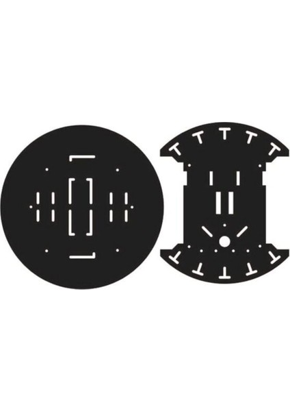 Arduino Çok Amaçlı Mini Daire Pleksi Robot Gövdesi