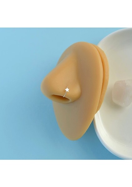 Cerrahi Çelik Yıldız Halka Hızma Yıldızlı Burun Hızması modelleri