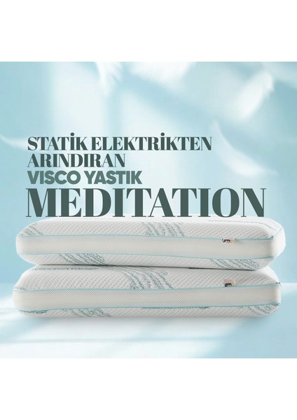 Dinlendirici Visko Yastık - Meditation Ortopedik Visco Yastık - Iyon Dengeli Anti-Statik Kumaş