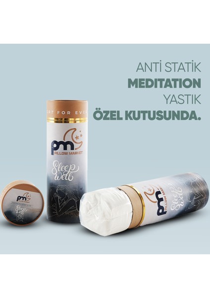 Dinlendirici Visko Yastık - Meditation Ortopedik Visco Yastık - Iyon Dengeli Anti-Statik Kumaş fırsatları