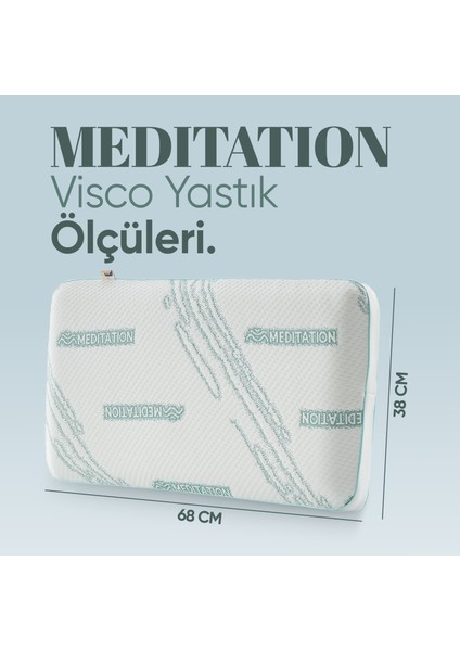 Dinlendirici Visko Yastık - Meditation Ortopedik Visco Yastık - Iyon Dengeli Anti-Statik Kumaş