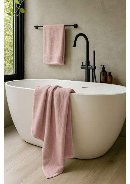 kadife Banyo Havlu Takımı