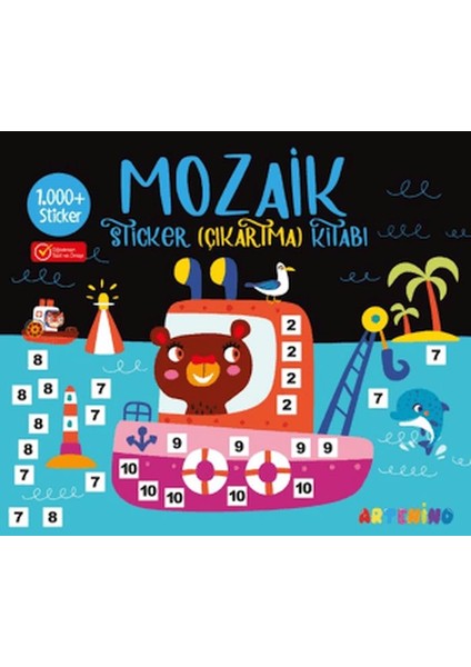 Mozaik Sticker Çıkartma Kitabı - Siyah