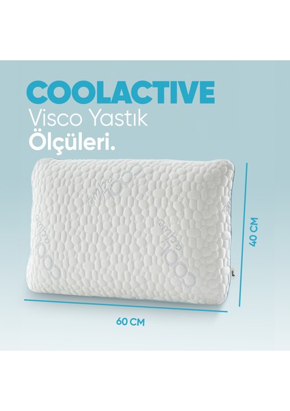 Akıllı Soğuk Cool Actıve Kumaş - Tombul Visko Yastık - Terleme ve Isı Önleyici Ortopedik Yastık