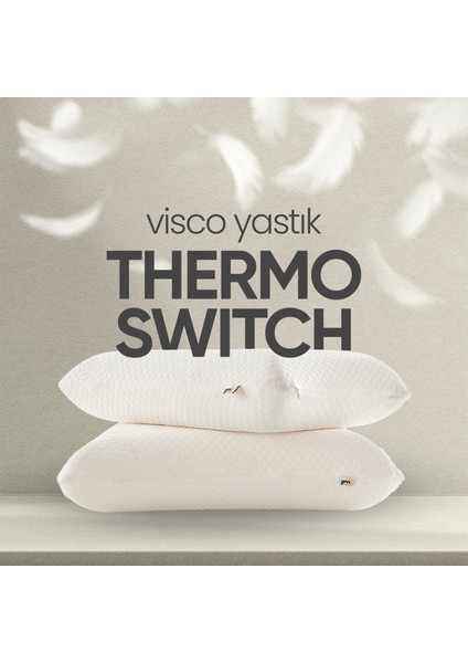 Akıllı Isı Hafızalı Tombul Visko Yastık - Ortopedik Termal Isı Dengeleyici [termoswıtch] Lüx Yastık