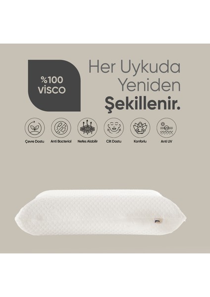 Akıllı Isı Hafızalı Tombul Visko Yastık - Ortopedik Termal Isı Dengeleyici [termoswıtch] Lüx Yastık modelleri