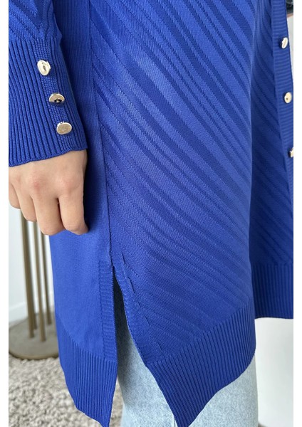 Desenli Ön Düğmeli Tesettür Triko Hırka (M-L-Xl Uyumludur) P-00018882 indirimleri