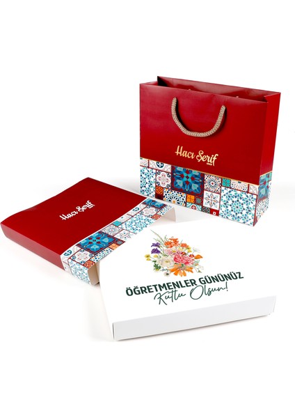 Öğretmenler Günü Hediyesi Çikolatin 450G Motif Desenli Kutu Çanta fiyatları