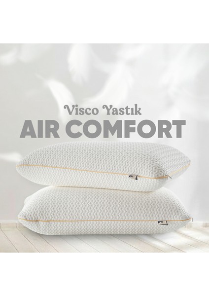 Visko Yastık - Ortopedik Uyku Yastığı - Tombul Düz Visco Yastık - Cilt Dostu [ Anti Uv ]