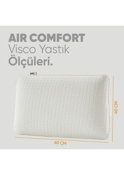 Visko Yastık - Ortopedik Uyku Yastığı - Tombul Düz Visco Yastık - Cilt Dostu [ Anti Uv ]