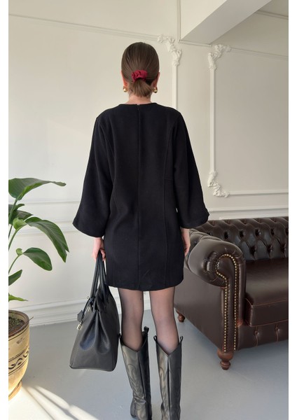 Orijinal Marka Mini Kaşkorse Elbise- Siyah