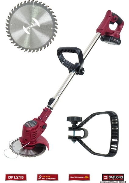 Professionel Şarjlı Çim Biçme Tırpan Makinası DFL-215 fiyatları
