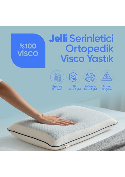 Jelli Ortopedik Visko Yastık - Soğuk Serinletici Jelli Visco Yastık - Soğuk Ortopedik Visko Yastık fiyatları