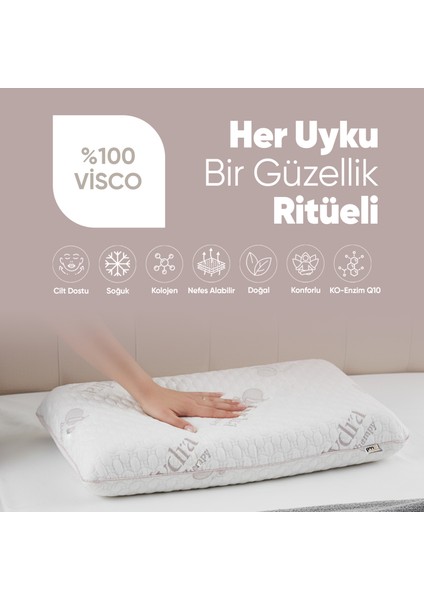 Visko Güzellik Yastığı - Ortopedik Cilt Bakım Yastığı - Beauty Kolajen Ortopedik Visko Yastık modelleri