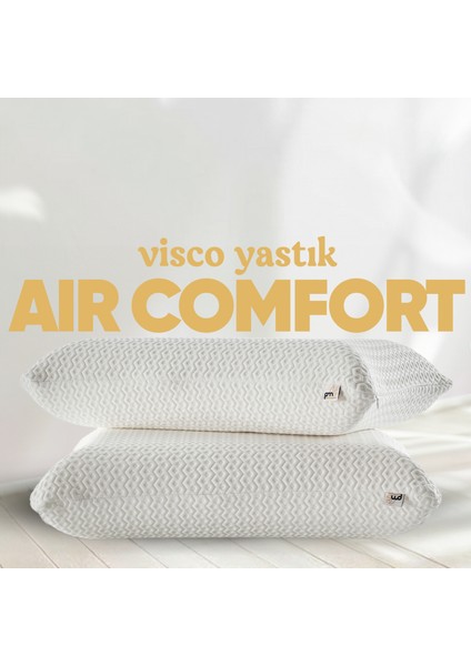 Rahat Uyku Yastığı - Air Comfort Cilt Dostu Anti Uv Ortopedik Visko Uyku Yastığı