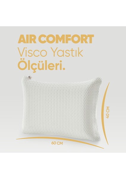Rahat Uyku Yastığı - Air Comfort Cilt Dostu Anti Uv Ortopedik Visko Uyku Yastığı