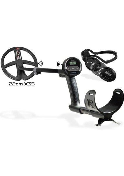 Xp Ws4 Master Dedektör (Ws4 Kablosuz Kulaklık ve 22CM X35 Başlık Ile) Siyah