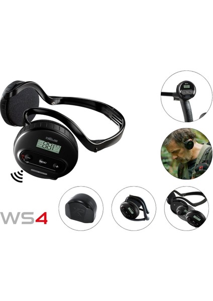 Xp Ws4 Master Dedektör (Ws4 Kablosuz Kulaklık ve 22CM X35 Başlık Ile) Siyah fırsatları