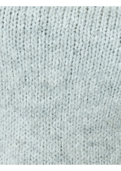 Uzun Kollu Balıkçı Yaka Oversize Kazak