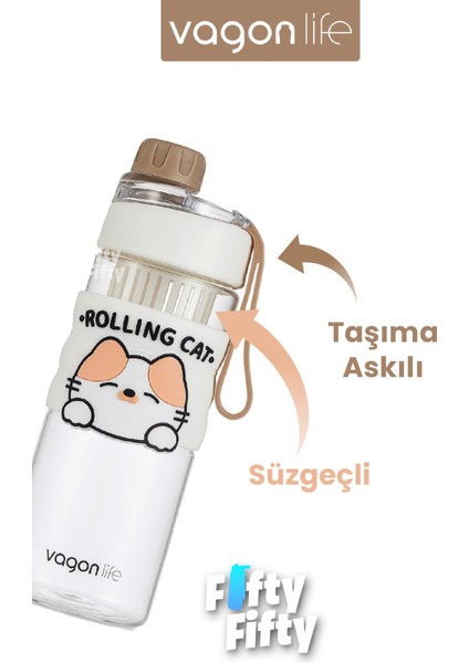 600 ml Rahat Içim (Pipetsiz) Çevir Aç Kapak Taşıma Kulplu Çocuk Su Matarası -VGN2020NEW600ML modelleri