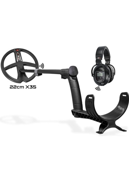 Xp Ws5 Master Dedektör (Ws5 Kablosuz Kulaklık ve 22CM X35 Başlık Ile) Siyah