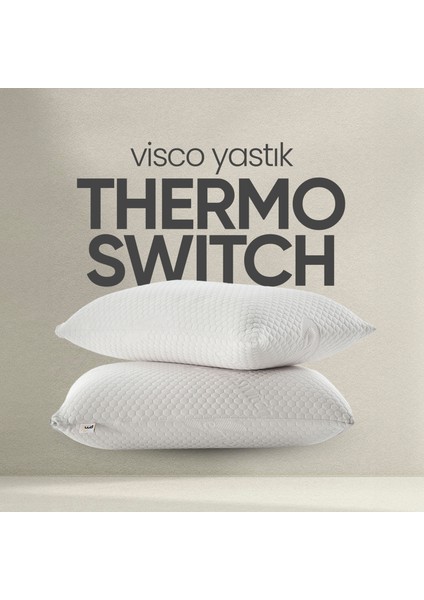 Akıllı Visko Yastık - Isı Hafızalı Tombul Ortopedik Lüx Yastık - Termal Isı Dengeleyici