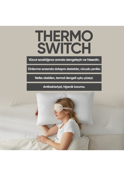 Akıllı Visko Yastık - Isı Hafızalı Tombul Ortopedik Lüx Yastık - Termal Isı Dengeleyici modelleri