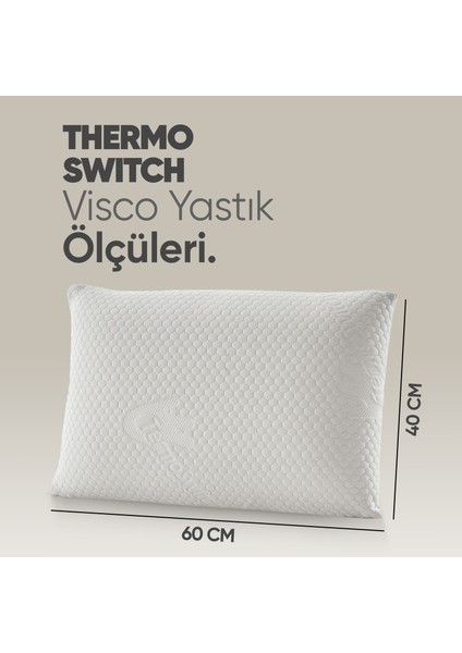 Akıllı Visko Yastık - Isı Hafızalı Tombul Ortopedik Lüx Yastık - Termal Isı Dengeleyici