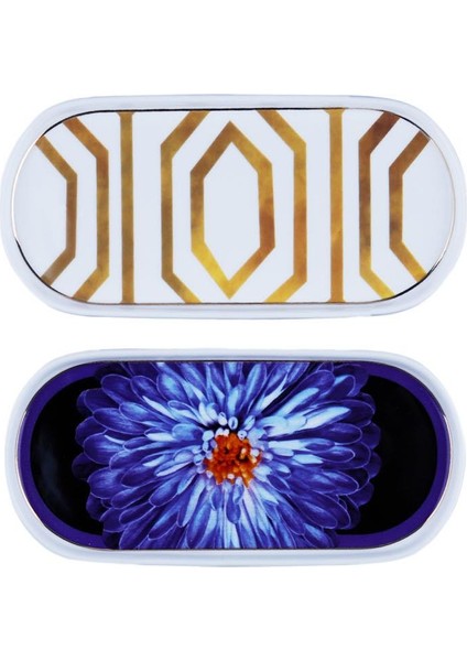 Marian 2'li Bone 21 cm Oval Servis Tabağı Seti