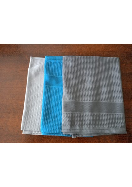 Microfiber Cam Temizlik Bezi 40X60 cm 3 Adet (Gri/mavi/antrasit Renk)