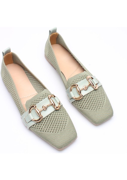 Idil Mint Triko Kadın Babet